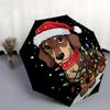 1pc Christmas Dachshund with Lights Umbrella with Plastic Handle,Suitable for All Seasons UmbrellaPT550