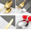 20Pcs Dinnerware Set Stainless Steel Tableware Set Knife Fork Spoon Flatware Set Cutlery Set Knife Fork Spoon Tea Spoon With Box