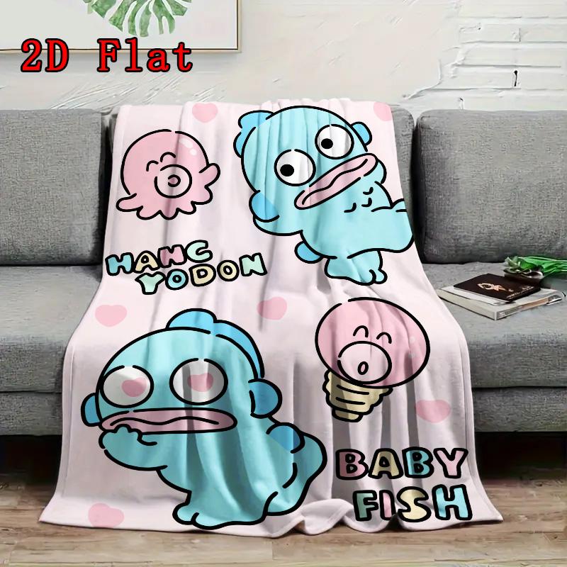 Half-fish person 2D Flat Pattern Flannel Blanket High quality All Seasons Warmth and Comfort Perfect for Christmas Gifts.MMT0918119