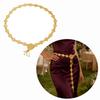 Blingbling Waist Belt Stylish Carved Floral Waist Chain Belt Elaborate Chain Belly Chain for Wedding Waist Chain