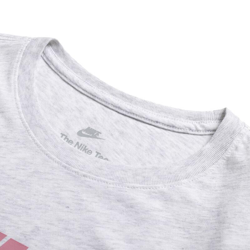 Nike Round Neck Breathable Fashion Versatile Simple Short Sleeve T-Shirt Women Tops Gray DX7907-052