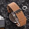 Fashion Men's Sports Watches Casual Leather Strap Quartz Watch Male Military Calendar Wristwatch