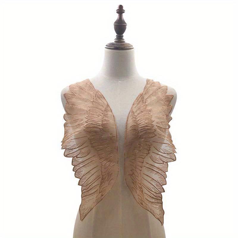 1PC Butterfly Wings Embroidered Cloth Attached Collar Cape Design Handmade DIY Jewelry Materials for Shooting Set Decoration