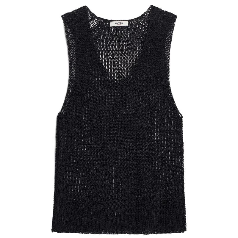 Edition RED LABEL 2025 Summer Mulberry Silk Knit Tank Top