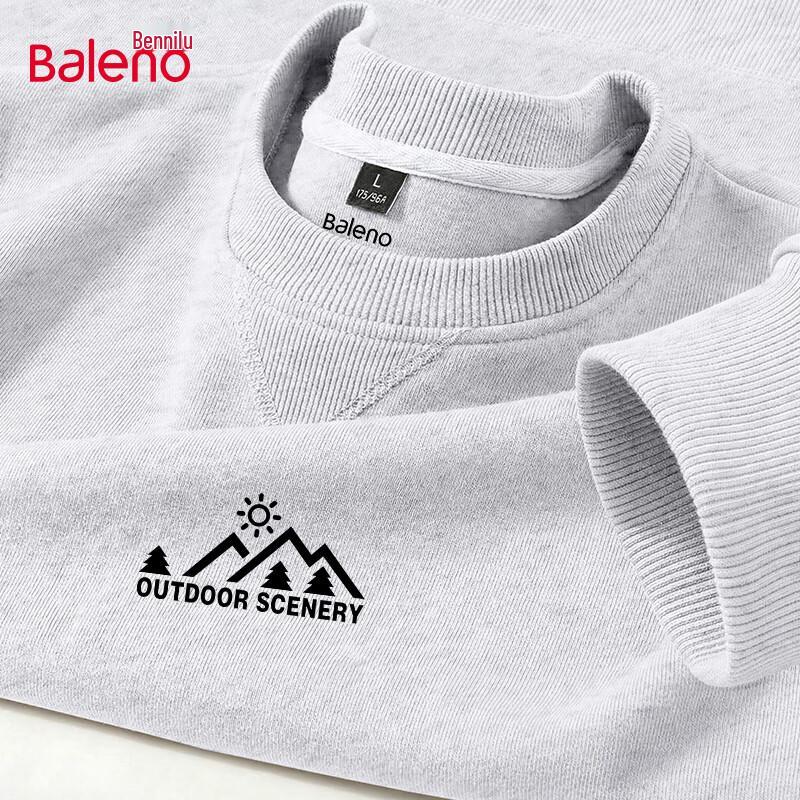 Baleno Men s Loose Fit Printed Round Neck Sweatshirt L