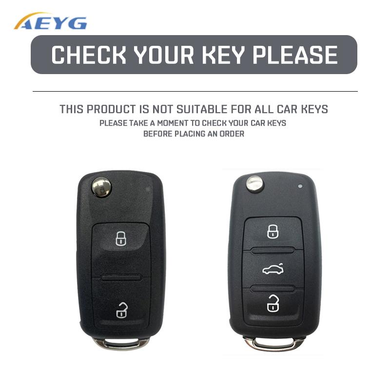 Key Case Cover Holder Fob Keychain For Vw Volkswagen Polo Tiguan Passat B5 B6 B7 Golf 4 5 6 Mk6 Jetta Lavida For Skoda Octavia