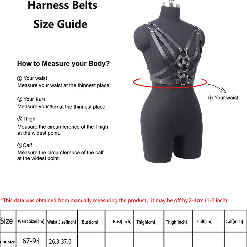 Retro Vest Belt Tight Braces Punk Pu Leather Can Be Worn Daily With Holiday Carnival Clothing