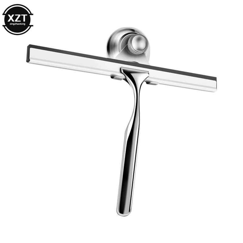 Glass Clean Scraper Washing Wiper Shower Squeegee Hanger Floor Window Cleaning Household Water Wall Hanging Mirror with Handle