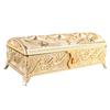 Vintage Jewelry Box Elegant Colorfast Alloy Rustproof Soft   Lining Trinket Storage Box for Family   Decor