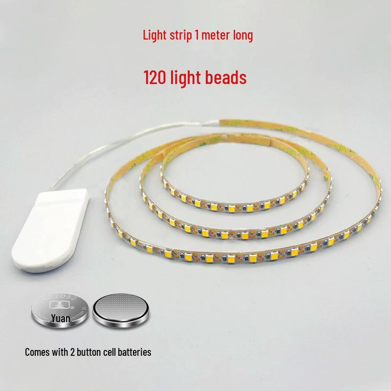 

Світлодіодна стрічка на батарейках з 5 кнопками: Гнучкий, Самоклеючий, Низьковольтний, Не потребує живлення Ice Blue