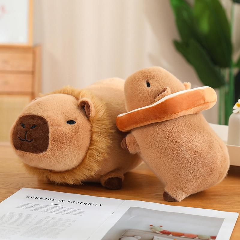 25/35cm Cosplay Capybara Animal Plush Pillow Stuffed Fluffy Lion Bee Flower Cartoon Plushie Birthday Gift