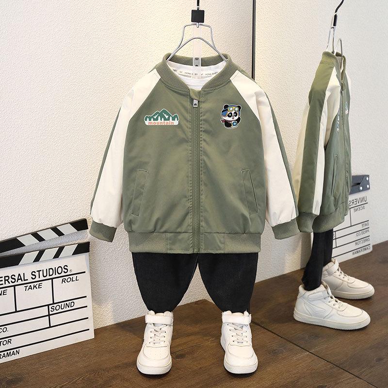 Children's Baseball Uniform Jacket: 2025 Fashionable Hooded Windbreaker for Boys