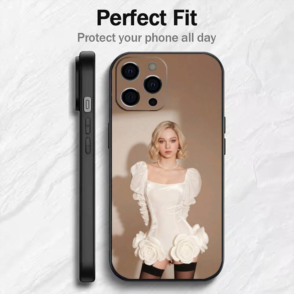 Enid S-Sinclair Beauty-Emma   Phone Case For iPhone17,16,15,14,13,12 Plus,Max Soft Silicone Black Cover