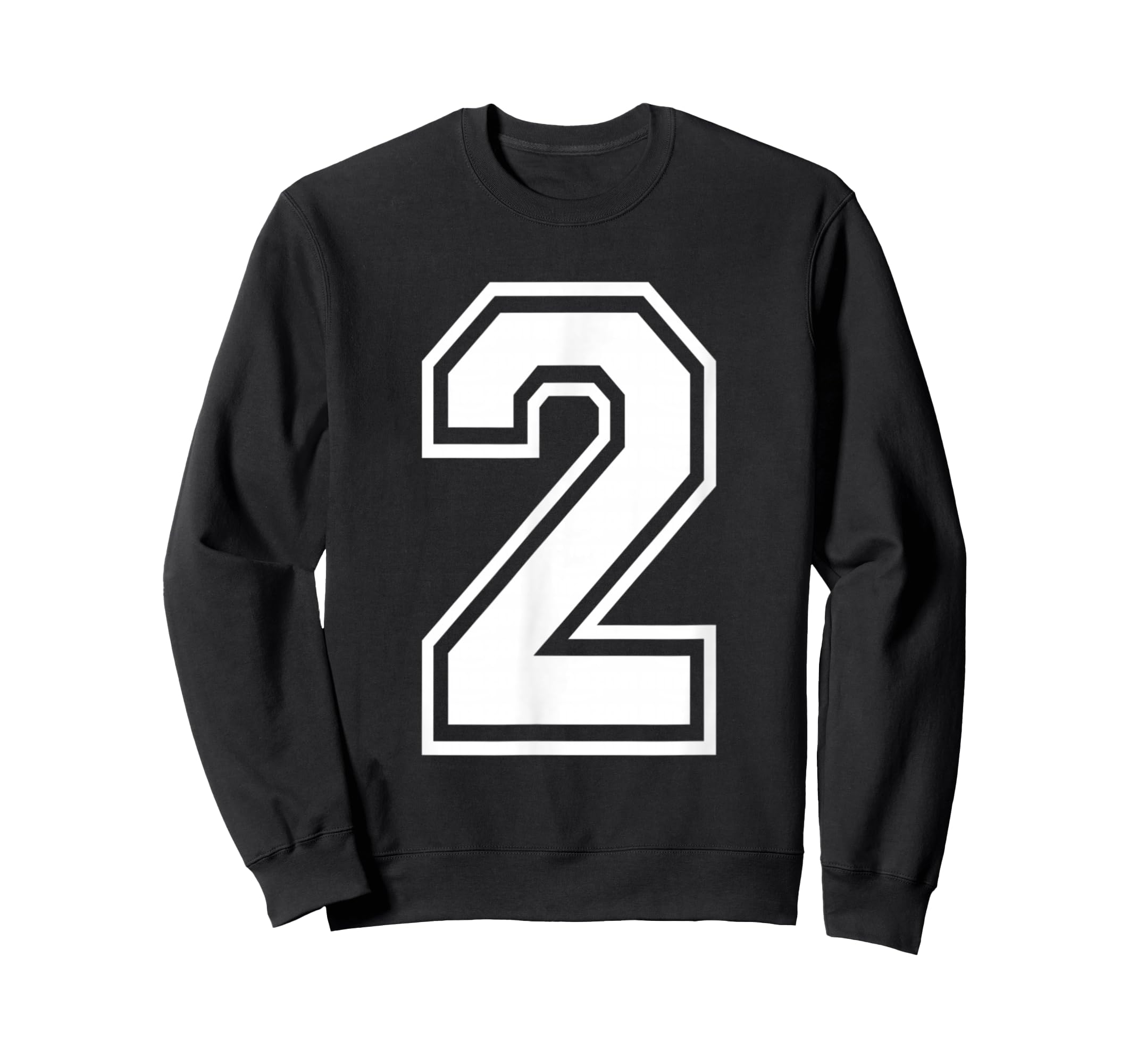 Спортивная толстовка свитшот с номером 2 в стиле Varsity, яркая, для дня рождения