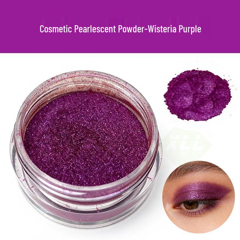 Cosmetic-Grade Pearlescent Gold & Silver Rose Red Mica Pigment: Super Shiny Stage Makeup, Eyeshadow, and Highlighter Glitter.