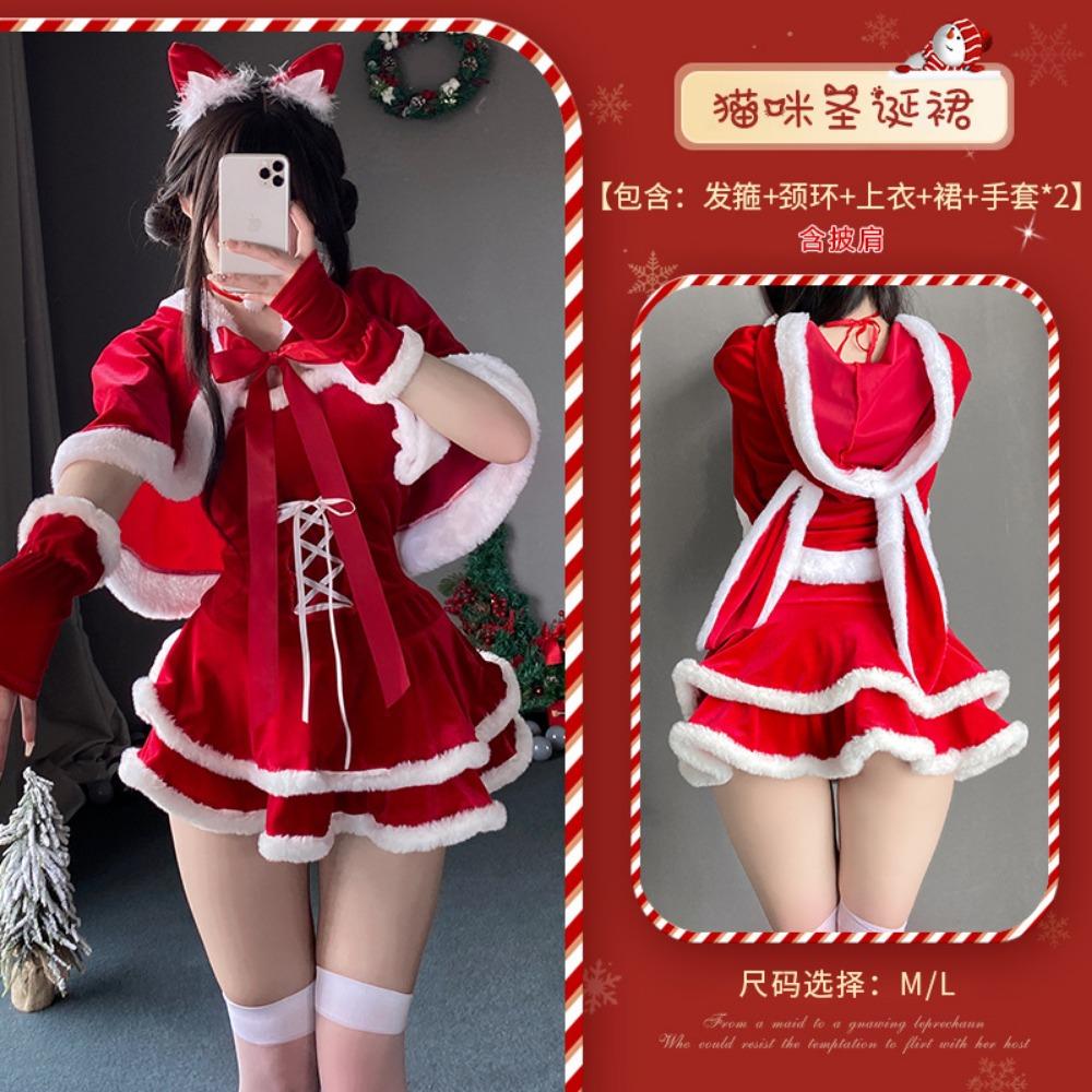 Xianyi Christmas Clothing Female Sexy Bunny Uniform Night Bar Leading Dance Performance Clothing Set New Year's Battle Suit S28