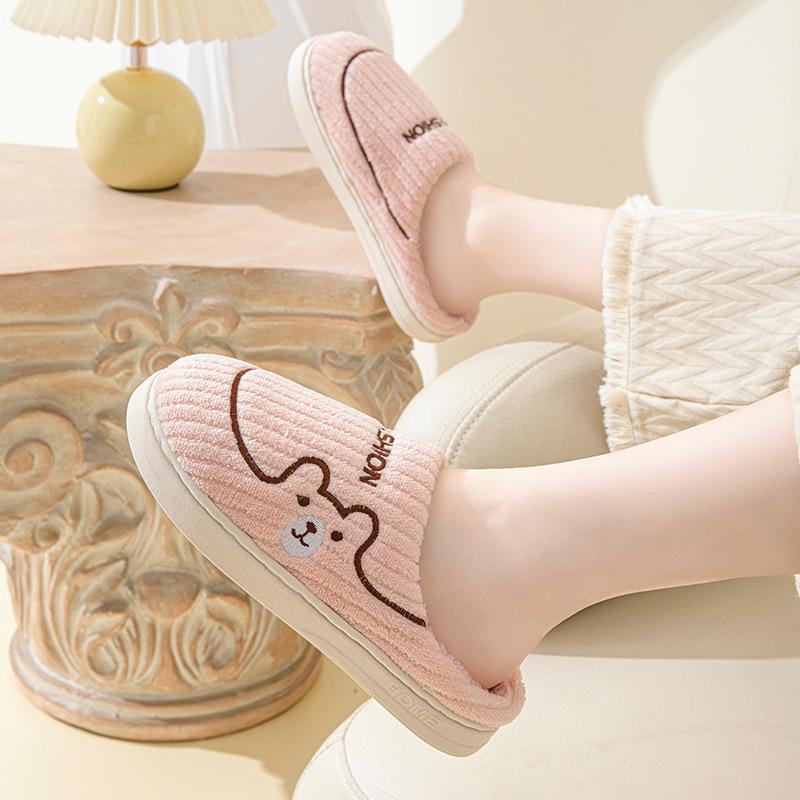 Хлопковые тапочки мужские осенне-зимние на каблуке для дома и дома — фото 3