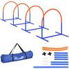 Four-Piece Portable Dog Agility Equipment - Blue
