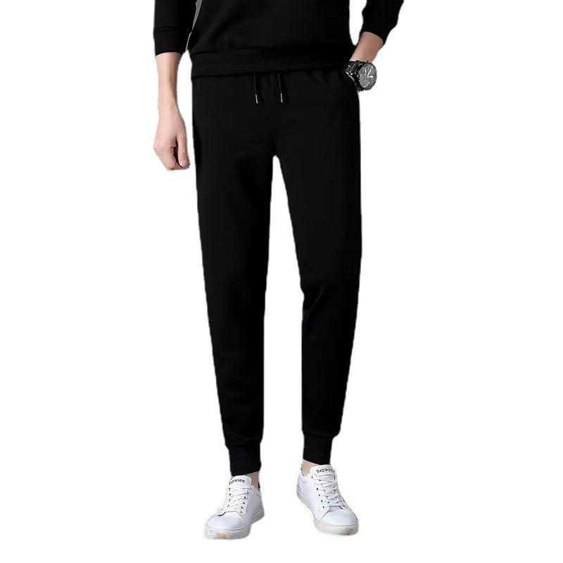 Men's Loose Fit Knitted Drawstring Sweatpants for Autumn & Winter