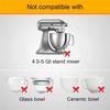 M-Modern-2PCS Mixer Bowl Lid Covers For Kitchenaid 5.5-6QT Bowls Stand Mixer Splash Guard Lids Prevent Ingredients From Spilling