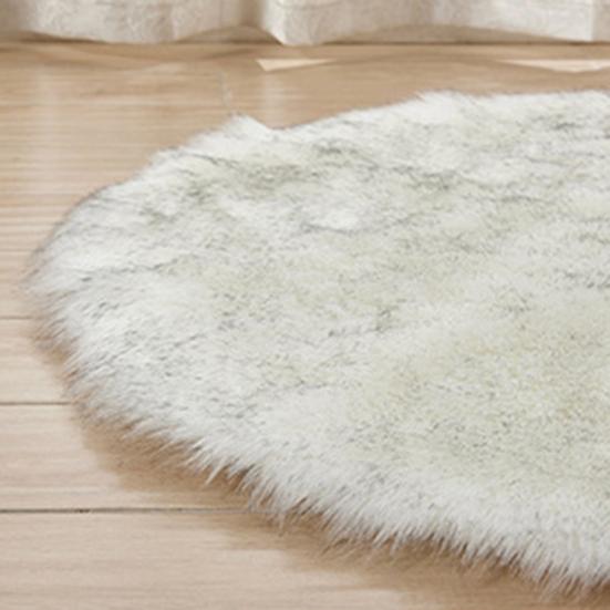 Home Bedroom Floor Round Soft Fluffy Seating Chair Sofa Rug Carpet Cover Cushion