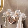 Water Ripple Hooks - Luxury Style, No Hole Drilling Required. Bathroom Door Attachment. Adhesive Wall Attachment for Dormitory. Hook Attachment.