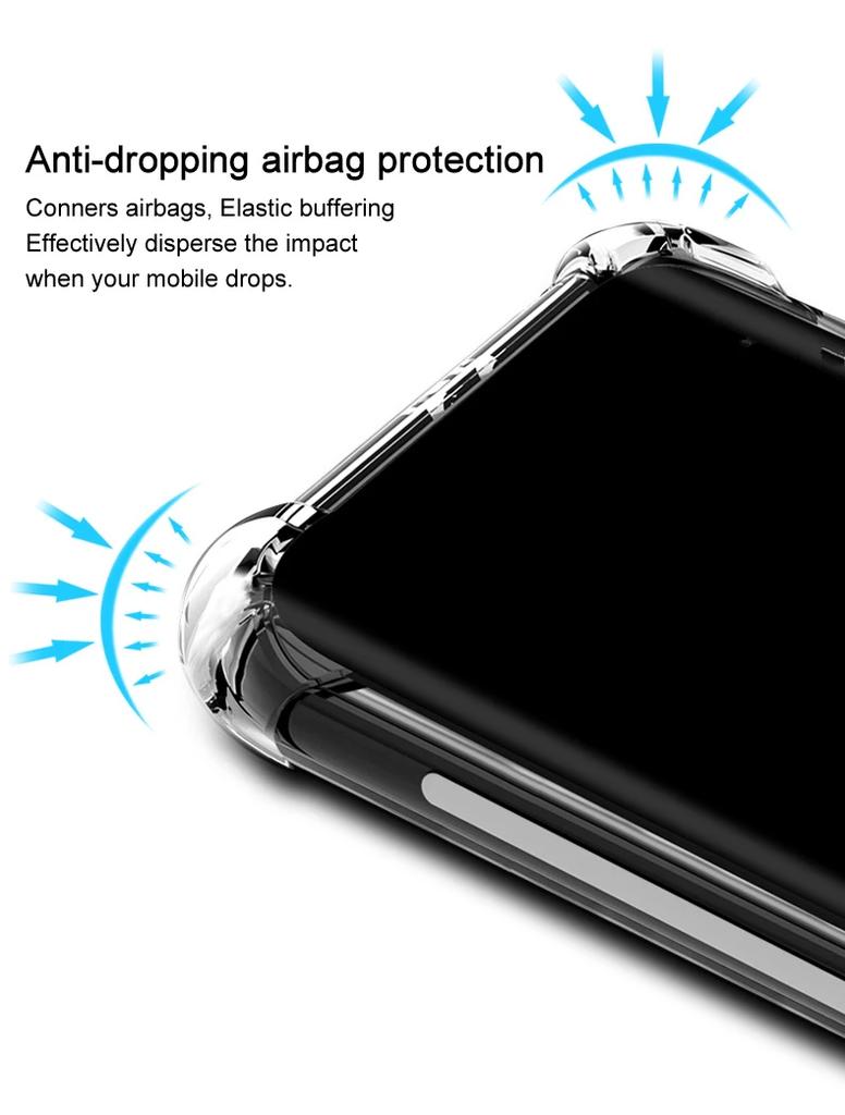 Luksusowe Etui Odporne na Wstrząsy z Poduszkami Powietrznymi LG G8S G8 G7 Fit V50 V40 V30 Thinq Q60 G6 Airbag Pokrowiec TPU LG G7 G8S