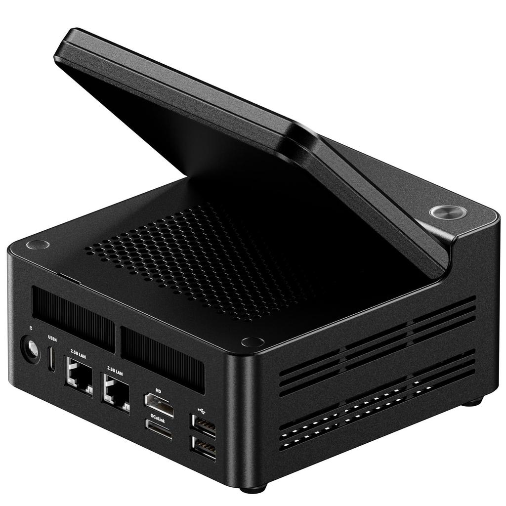 G-FLIP Mini PC AMD H255, 2x DDR5-5600 , 2x M.2 NVMe , USB4 X2, Oculink, Dual 2.5G LAN, WiFi 7, HDMI2.1/DP1.4