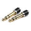 Stereo-Kopfhöreranschluss Vergoldeter Adapter 6,35 mm Stecker auf 3,5 mm Buchse Audioadapter für High-Fidelity-Konverter
