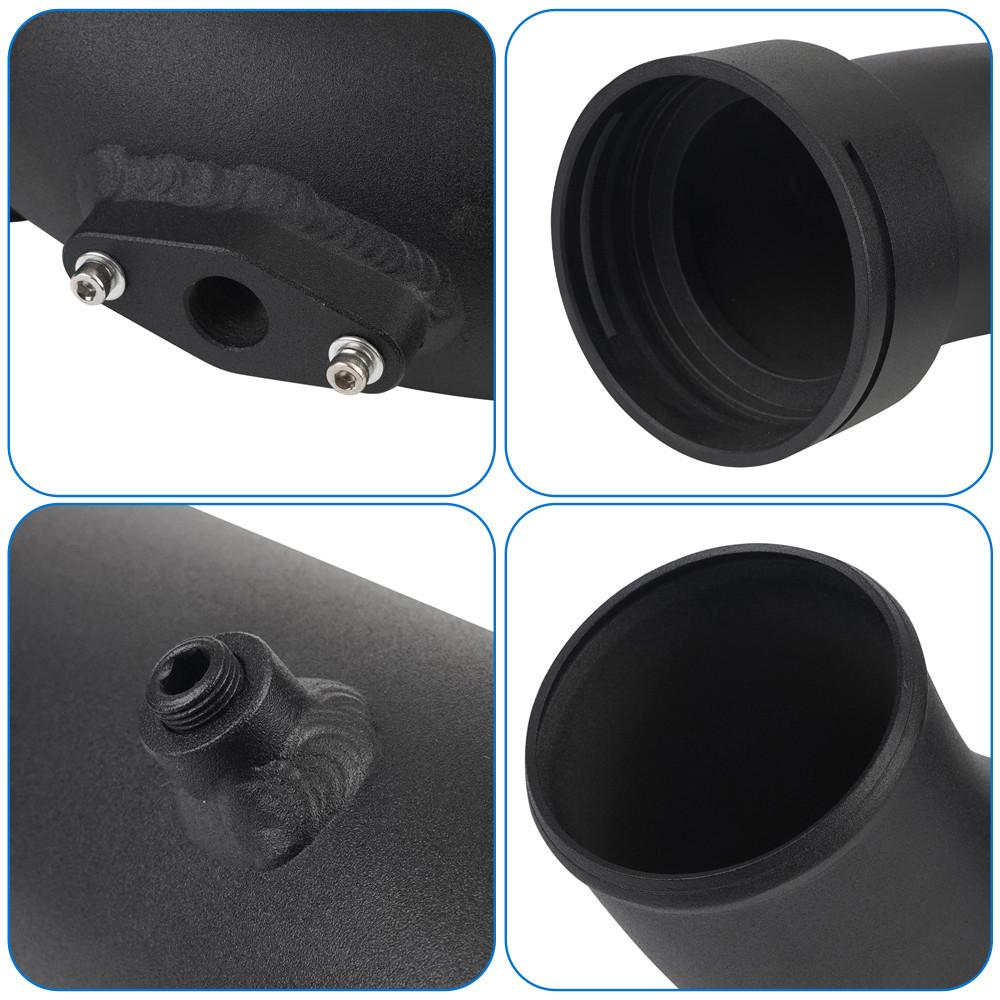 3'' Intake Turbo Charge Pipe Aluminum For BMW N55 135i 335i E92 E93 E82 xDrive 2011-2012 IP-1013-BK