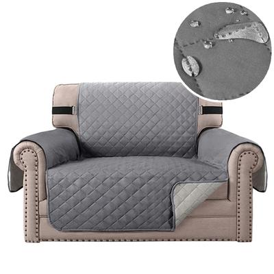 Cover Mat For Sofa 1-Seater Sofa 53Cm Waterproof Grey Quilted