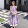 Gentle Wind Purple Dress Children's Summer New French High-end Sense Thin Temperament Sleeveless Dress