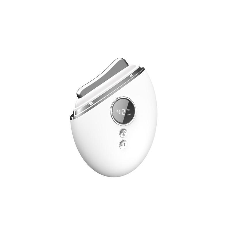 5-Speed Rechargeable Gua Sha Massager – Facial Lifting & Neck Sculpting Tool with LED Light Therapy & Heating Function