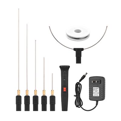 24 W Hand-Elektro-Schaumschneider-Set mit 5 geraden Spitzen und 1 Bogenspitze, konstante Temperatur