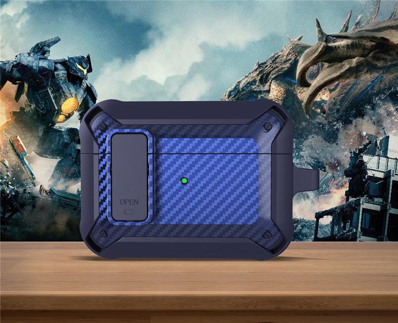 

Захисний чохол з вуглецевого волокна для AirPods Pro 2 Airpods1/2 синій