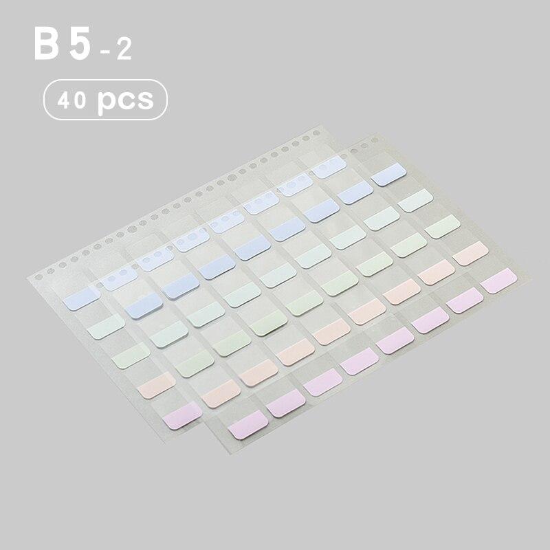 4 Sheets Macaron Index Stickers Stationery Daily Planner Label Memo Stickers DIY Scrapbooking Sticker Classify Marks