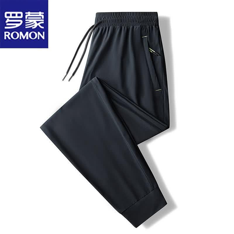 ROMON Men s Summer Ice Silk Jogger Pants XL
