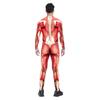 Men Muscle Tights Onesie Human Body Digital Printing Halloween Cosplay Costumes Jumpsuit for Adults Party Role Play Outfit
