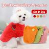 Cute Fruit Print Dog Pullover Autumn Winter Warm Pet Dog Clothes Puppy Coat Jacket Cat Pullover Small Medium Dog Cat Clothes