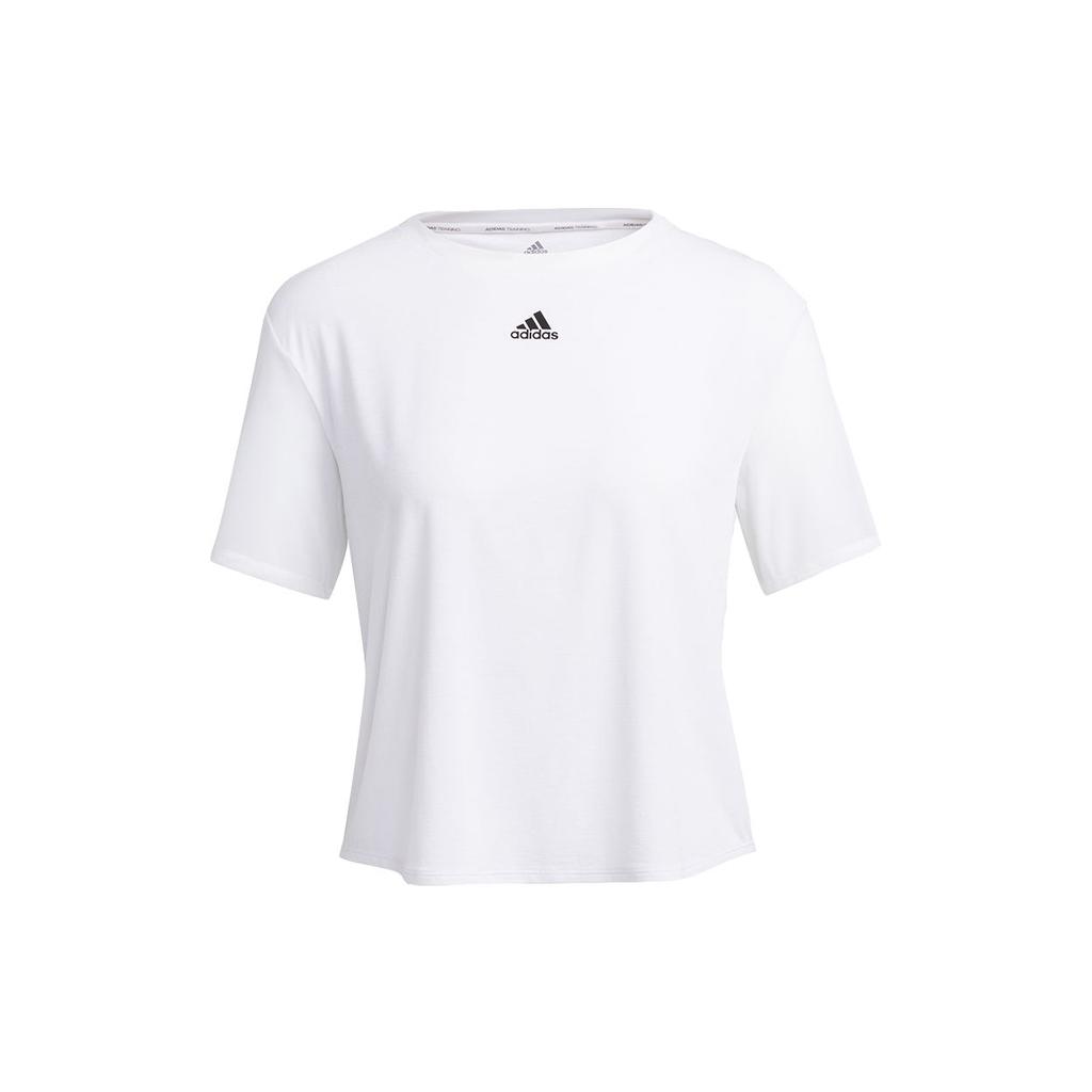 Adidas Dance Tee Yoga Sports Fitness Quick-Dry Short Sleeve T-Shirt Women Tops White GP6789