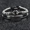 3pcs Luxury Stainless Steel Arrow Cuff Man Bracelet Women Jewelry Sets Couple Gift