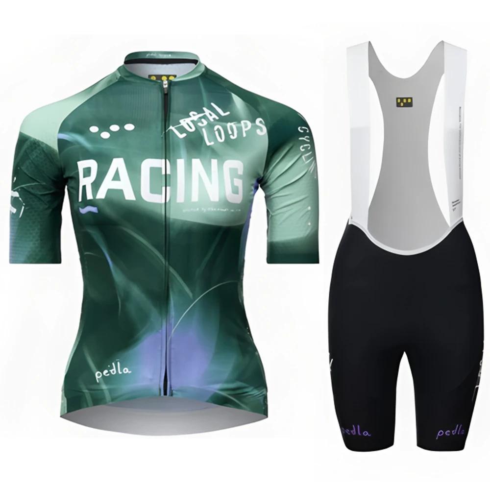 

Women s Pro Pursuit 2025 Jersey - Race Pine The Pedla Summer Women s Short Sleeve Jersey Suit Riding Tops and Bottom Cycling Set 4XL