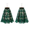 2022 Women Elegant Fashion Flower Embroidery Hollow Out Lace Skirts Womens Casual Sexy Skirt Party Black Skirt