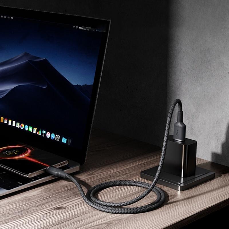 Usb To Type C Cable Date Sync Line Fast Charging For Huawei Android Phone Braided Charger Cable