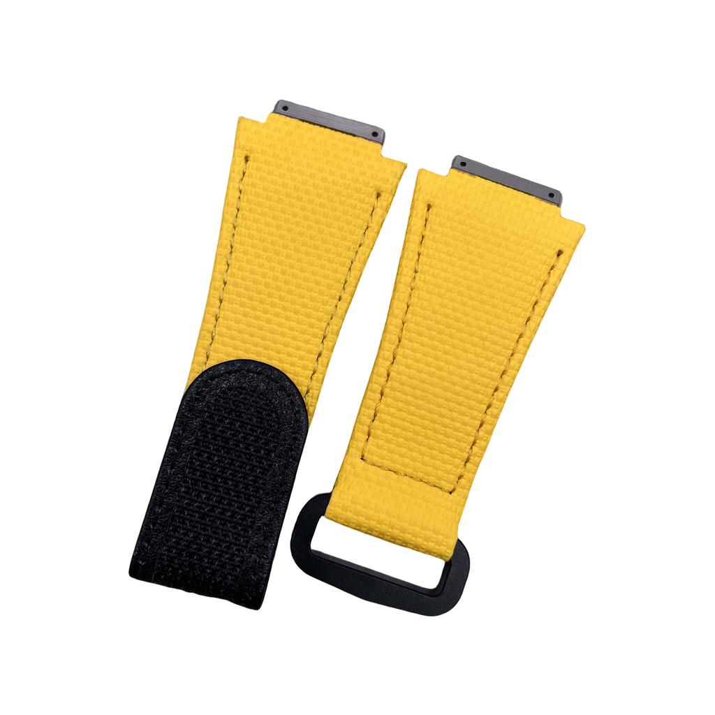 Customized Rubber Watchband for Richard Strap Hook and Loop Fluororubber RM011 RM030 RM010 RM055 Bracelet Screw Down Connection