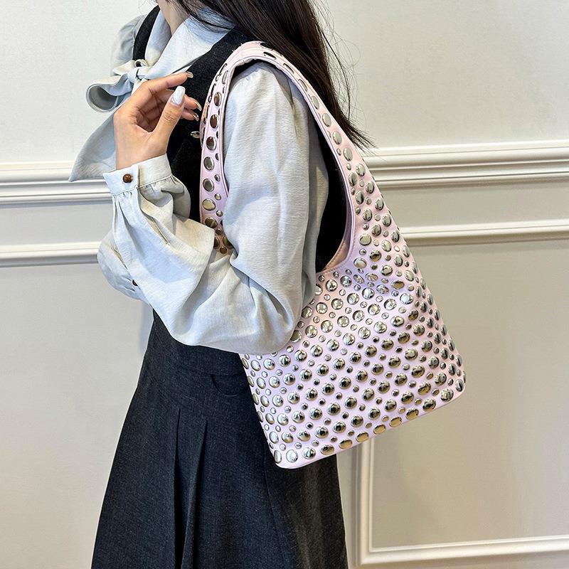 2025 Koreanische Mode Vielseitige Damen Nieten Handtasche