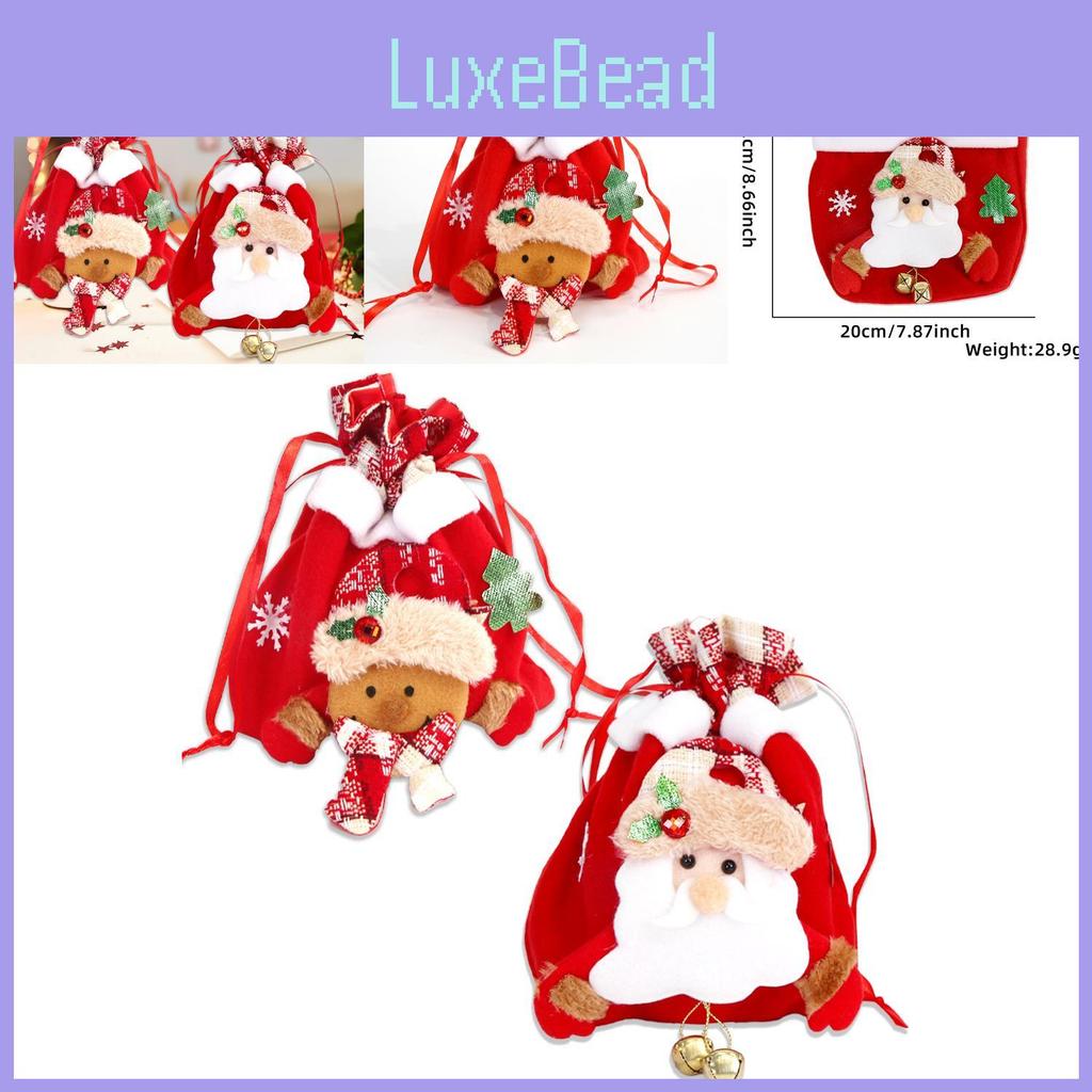 Charming Santa Claus Gift Bag For Christmas Festive Parties And Decorations