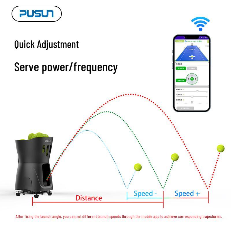 PUSUN PT-Mini Pro Ultralight Tennis Ball Machine