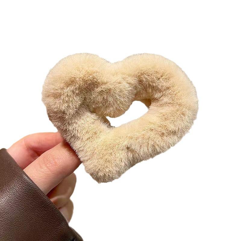 Autumn & Winter Women's Anti-Collapse Plush Hair Clip for High Ponytails