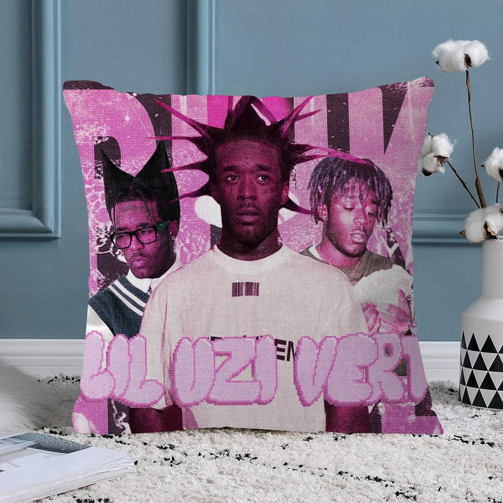 Pink Tape Lil Uzi Vert Pillow Gift Home Office Decoration Pillow Bedroom Sofa Car Cushion CoverPillow Case